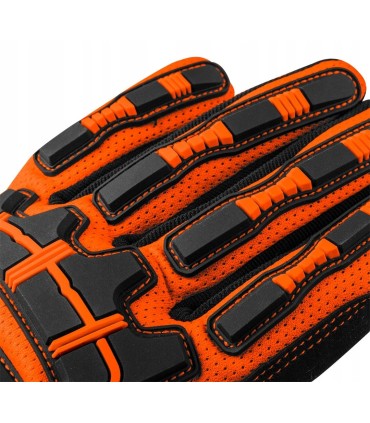 RĘKAWICE ROBOCZE OCHRONNE Z MAGNESEM 10'' NEO POWŁOKA GUMOWA NA PALCACH