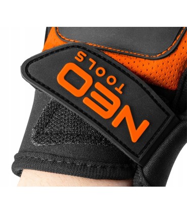 RĘKAWICE ROBOCZE OCHRONNE Z MAGNESEM 10'' NEO POWŁOKA GUMOWA NA PALCACH