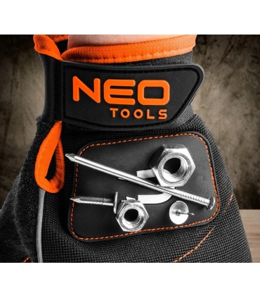 RĘKAWICE ROBOCZE OCHRONNE Z MAGNESEM 10" BEZ PALCÓW NEO PRECYZYJNY CHWYT