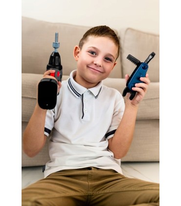 WALIZKA NARZĘDZIOWA DLA DZIECI WALIZKA WKRĘTARKA 25 ELE PIŁA NÓŻ MASKA BITY