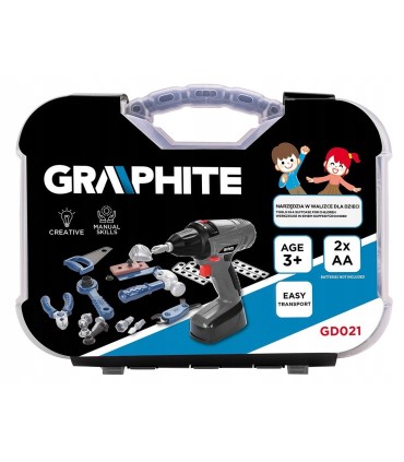 WALIZKA NARZĘDZIOWA DLA DZIECI WALIZKA WKRĘTARKA 25 ELE PIŁA NÓŻ MASKA BITY