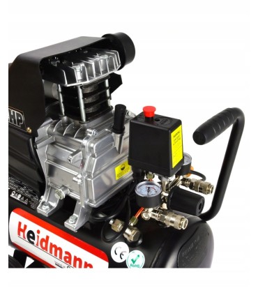 KOMPRESOR OLEJOWY SPRĘŻARKA 24L OLEJ PISTOLET WĄŻ 8 BAR CHŁODZONY OLEJEM