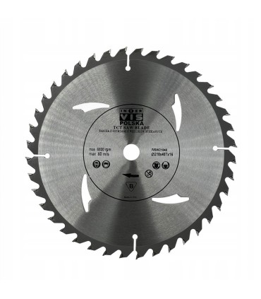 Tarcza Do Drewna 210x16x60 Zębów z Otworami Widiowa Drewno Miękkie Twarde