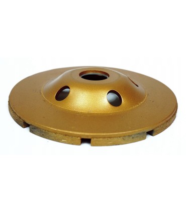 TARCZA DO SZLIFOWANIA BETONU GARNKOWA 125MM TURBO NA SUCHO I MOKRO DO BRUKU