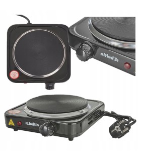 KUCHENKA GAZOWA ELEKTRYCZNA PŁYTA JEDNOPALNIKOWA 1000W KEMPING KOMPAKTOWA