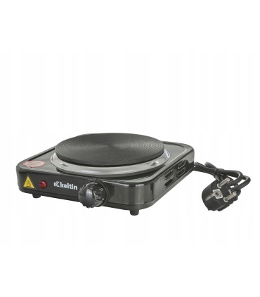 KUCHENKA GAZOWA ELEKTRYCZNA PŁYTA JEDNOPALNIKOWA 1000W KEMPING KOMPAKTOWA