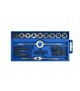 NARZYNKI GWINTOWNIKI KALIBROWNIKI ZESTAW 20 ELEMENTÓW PORĘCZNE PUDEŁKO