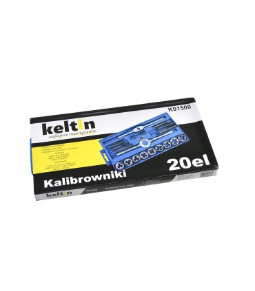 NARZYNKI GWINTOWNIKI KALIBROWNIKI ZESTAW 20 ELEMENTÓW PORĘCZNE PUDEŁKO