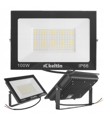 NAŚWIETLACZ LED 100W SMD LAMPA BARWA BIAŁA ZIMNA 6500K ENERGOOSZCZĘDNY