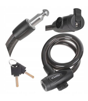 ZAPIĘCIE DO ROWERU ROWEROWE NA KLUCZ 12x800MM STALOWE ZESTAW 2 KLUCZE