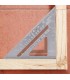 KĄTOWNIK STOLARSKI ALUMINIOWY 305MM PRZYMIAR TABELA PRZELICZENIOWA KROKWI