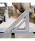 KĄTOWNIK STOLARSKI ALUMINIOWY 305MM PRZYMIAR TABELA PRZELICZENIOWA KROKWI