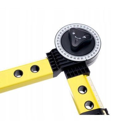 POZIOMICA-KĄTOMIERZ NASTAWNY 3W1 0° do 270° FUNKCJA CYRKLA 50CM KOMPAKTOWA