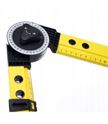 POZIOMICA-KĄTOMIERZ NASTAWNY 3W1 0° do 270° FUNKCJA CYRKLA 50CM KOMPAKTOWA