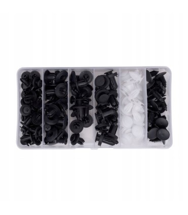 SPINKI MOCUJĄCE DO TAPICERKI KLIPSY 100 EL WYGODNE PORĘCZNE PUDEŁKO