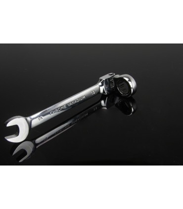 KLUCZE ŁAMANE PŁASKO OCZKOWE GRZECHOTKA 3SZT 8-13MM CRV HARTOWANE