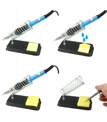 LUTOWNICA PRECYZYJNA KOLBOWA MULTIMETR ODSYSACZ DUŻY ZESTAW ETUI CYNA GĄBKA