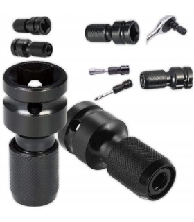 ADAPTER UDAROWY BIT KLUCZY PNEUMATYCZNYCH 1/2" - 1/4" SOLIDNA STAL STOPOWA