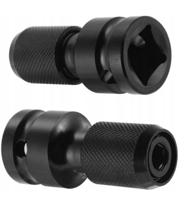 ADAPTER UDAROWY BIT KLUCZY PNEUMATYCZNYCH 1/2" - 1/4" SOLIDNA STAL STOPOWA
