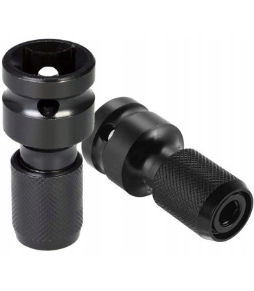 ADAPTER UDAROWY BIT KLUCZY PNEUMATYCZNYCH 1/2" - 1/4" SOLIDNA STAL STOPOWA