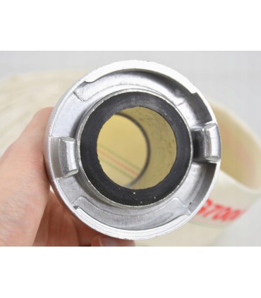 WĄŻ STRAŻACKI PARCIANY DO WODY 2" 30M Z KOŃCÓWKAMI SZYBKOZŁĄCZKAMI BIAŁY