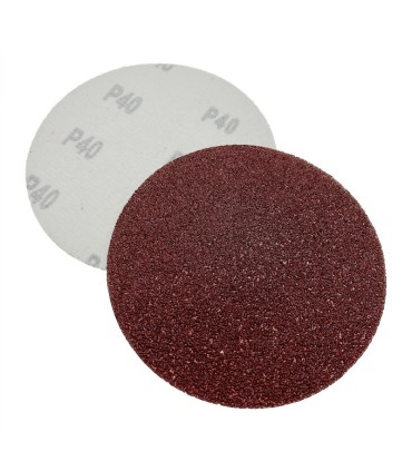 PAPIER ŚCIERNY BEZ DZIUR Z RZEPEM NA DYSK 125/40 10 SZT KOMPLET