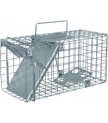 PUŁAPKA ŻYWOŁAPKA NA KUNY NORKI KLATKA 35x17x20 ZAPADKOWO-ZATRZASKOWA
