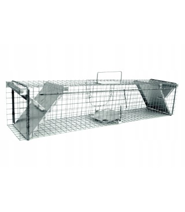 PUŁAPKA ŻYWOŁAPKA NA KUNY NORKI KLATKA 82x17x20 ZAPADKOWO-ZATRZASKOWA