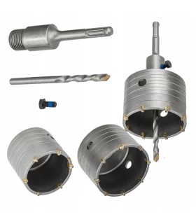 FREZY DO BETONU MURU SDS PLUS OTWORNICE 65MM + 80MM ZESTAW WYSOKA JAKOŚĆ