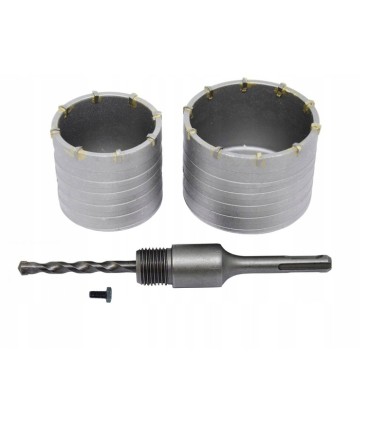 FREZY DO BETONU MURU SDS PLUS OTWORNICE 65MM + 80MM ZESTAW WYSOKA JAKOŚĆ