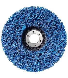 TARCZA ŚCIERNA WŁOS MURZYNA WŁÓKNINA NIEBIESKA 125 DO USUWANIA RDZY