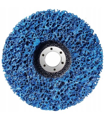 TARCZA ŚCIERNA WŁOS MURZYNA WŁÓKNINA NIEBIESKA 125 DO USUWANIA RDZY