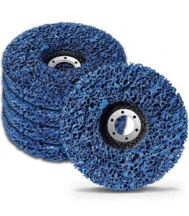 TARCZA ŚCIERNA WŁOS MURZYNA WŁÓKNINA NIEBIESKA 125 DO USUWANIA RDZY