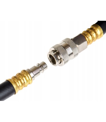 WĄŻ PNEUMATYCZNY ZAKUWANY 6X13X15M PRZEWÓD ZAKUTY Z SZYBKOZŁĄCZKAMI 20 BAR