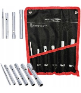 KLUCZE DO ŚWIEC ZAPŁONOWYCH RUROWE 8-17MM 6 SZTUK STAL NARZĘDZIOWA