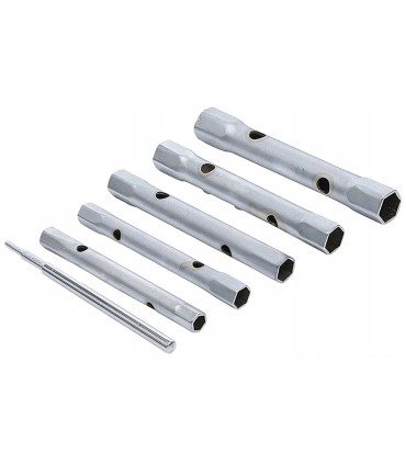KLUCZE DO ŚWIEC ZAPŁONOWYCH RUROWE 8-17MM 6 SZTUK STAL NARZĘDZIOWA