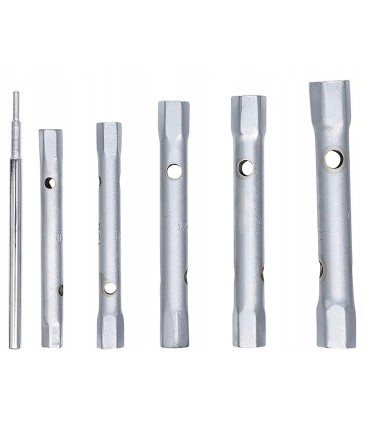 KLUCZE DO ŚWIEC ZAPŁONOWYCH RUROWE 8-17MM 6 SZTUK STAL NARZĘDZIOWA