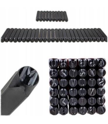 ZESTAW ZNACZNIKÓW ZNACZNIKI NUMERATORY 36EL LITERY CYFRY 6MM PUDEŁKO