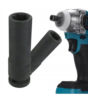 Nasadka Udarowa Długa Sześciokątna 1/2" 19mm Stal Chromowo-Wanadowa