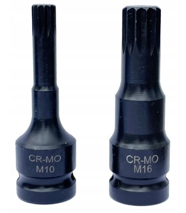 ZESTAW NASADEK UDAROWYCH SPLINE 1/2 M4-M16 9 SZT 75MM WALIZKA CRV