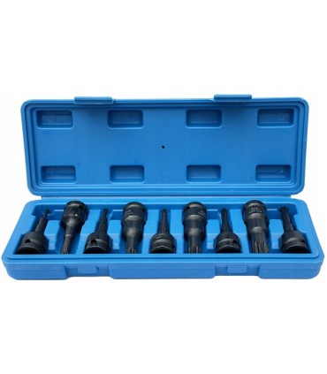 ZESTAW NASADEK UDAROWYCH SPLINE 1/2 M4-M16 9 SZT 75MM WALIZKA CRV