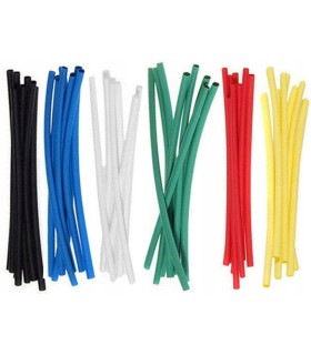 RURKI TERMOKURCZLIWE 100 SZT ZESTAW RUREK KOLOROWE SZEŚĆ KOLORÓW HST-100C