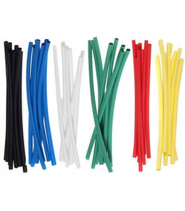 RURKI TERMOKURCZLIWE 100 SZT ZESTAW RUREK KOLOROWE SZEŚĆ KOLORÓW HST-100C