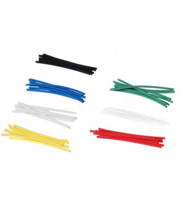 RURKI TERMOKURCZLIWE 100 SZT ZESTAW RUREK KOLOROWE SZEŚĆ KOLORÓW HST-100C