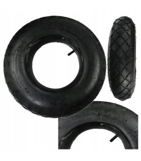 OPONA Z DĘTKĄ 4.00-8/4PR DO TACZKI WÓZKA KOŁO DO 120KG 4 PŁÓCIENNA 400MM