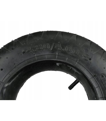 OPONA Z DĘTKĄ 4.00-8/4PR DO TACZKI WÓZKA KOŁO DO 120KG 4 PŁÓCIENNA 400MM