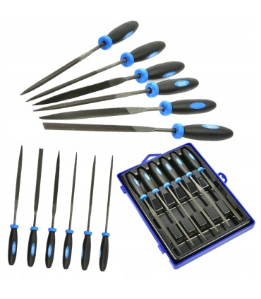 ZESTAW PILNIKÓW IGLAKÓW DO METALU ZDZIERAKI 6SZT STAL WĘGLOWA WYSOKA JAKOŚĆ