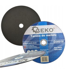 Tarcza Do Metalu 230x2,5mm Tnąca Wzmacniana Do Blach Rur Profili Ścierniwo