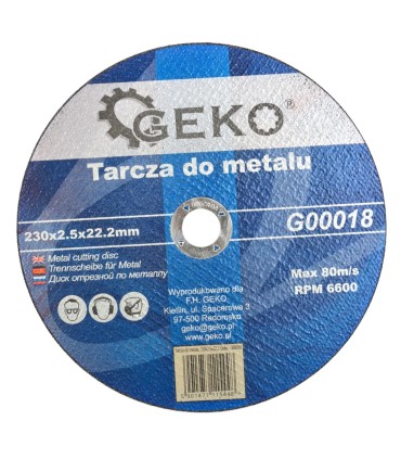Tarcza Do Metalu 230x2,5mm Tnąca Wzmacniana Do Blach Rur Profili Ścierniwo