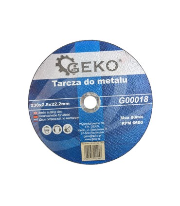 TARCZE DO METALU 230x2,5mm TNĄCE WZMACNIANE DO BLACH RUR PROFILI 5 SZTUK